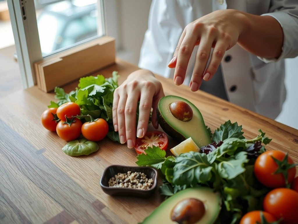 Przygotowanie zdrowego posiłku podczas konsultacji